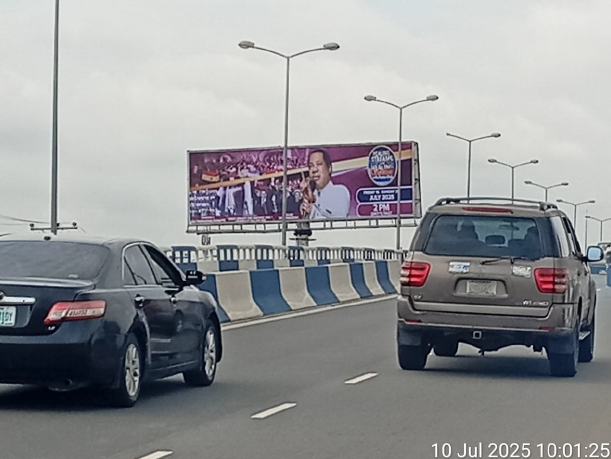 Billboard at Aba Road, Eleme Junction Flyover, By Oil Mill Market, Port Harcourt, FTF Aba, Face B