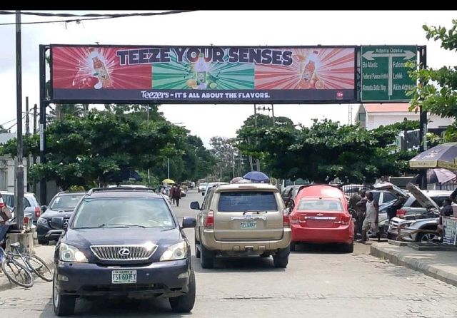 Billboard at Agoro Odiyan, Victoria Island, Lagos