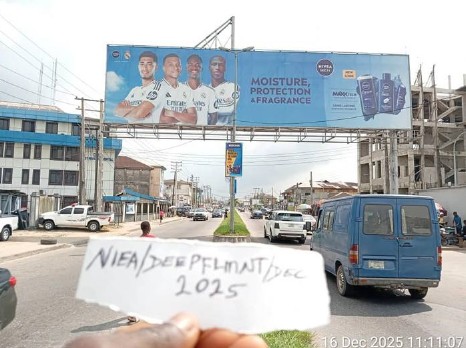 Billboard at Old Aba Road, Rumuomasi, Port Harcourt, By Shoprite Gate