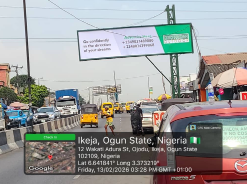 Eye Catcher Billboard at Berger, Opposite River Valley Estate, Ogun State, Facing KaraOpic to Lagos, Ogba, Motorways