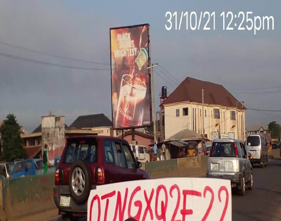 Portrait Billboard at Onitsha Owerri Road By Tiger Food Industries, Anambra State, Anambra State