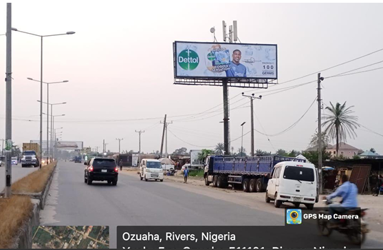 Unipole Billboard Along Airport Road by the New Stadium Junction FTF Airport, Port Harcourt, Rivers State