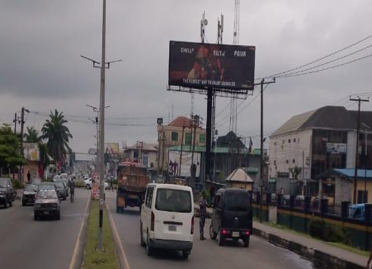 Unipole Billboard Along Olu Obasanjo Road,By Waterlines Police Station FTF Waterlines Lagos Park, Port Harcourt, Rivers State