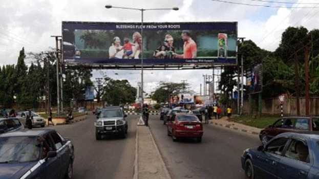 Gantry Billboard at UNICAL Main Gate, Calabar, Cross River State