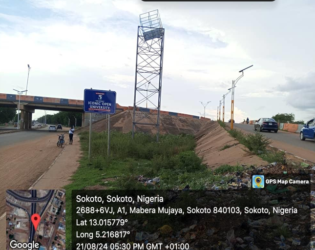 Portrait Billboard at Bafarawa flyover, Airport Road, Sokoto State, Nigeria