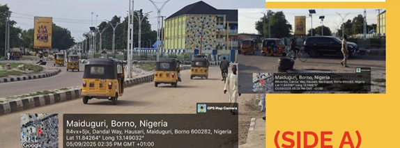 Portrait Billboard at Kashim Ibrahim, Maiduguri, FTT Race course Entrance, Side A, Borno State