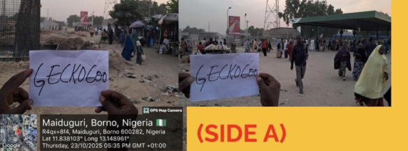 Portrait Billboard at Monday Market, Maiduguri, FTF Post office, Side A, Borno State