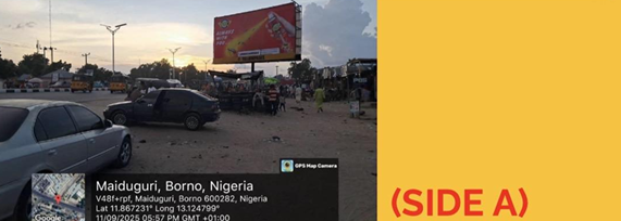 Landscape Billboard at Ibrahim Taiwo Junction, Maiduguri, FTF Malamari Barracks- Baga Road, Side B, Borno State