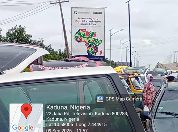 Portrait Billboard at Jaba Road, Kaduna, Kaduna, FTF Jaba market, Kaduna State