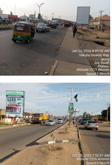 Portrait Billboard at Zaramaganda Junction, Jos, FTF Plateau riders motor park, Plateau State