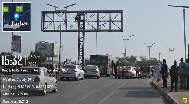 Eyecatcher Billboard at British America Junction by Waterboard, Jos, FTF Plateau Roundabout, Plateau State