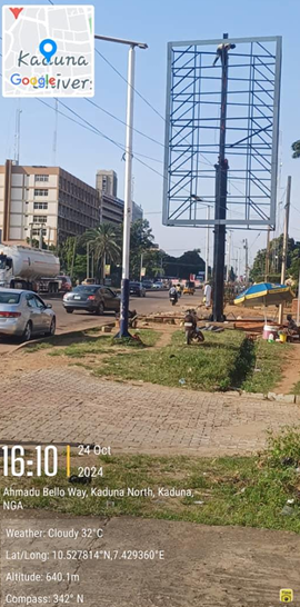 Portrait Billboard at Ahmadu Bello way, Kaduna, FTF Ahmadu motor park, Kaduna State