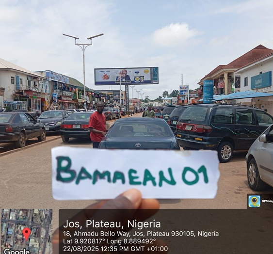 Landscape Billboard at Ahmadu Bello Way by Access Bank, Jos, FTF Jos main market, Abuja market, Plateau State