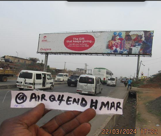 Portrait Billboard at Owerri –Orlu road by Amakohia flyover leading to Governor’s Rocha house, Owerri, Imo State