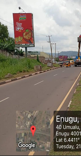 Portrait Billboard at Umuahia/Enugu Expressway by Okigwe/Owerri Junction, Owerri, Imo State