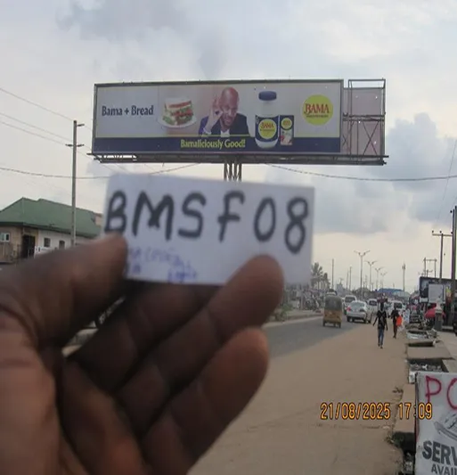 Eye-Catcher Billboard at Poly Nekede road before Cluster Market Gate, Owerri, Imo State