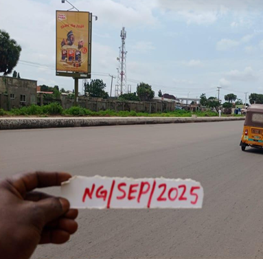 Portrait Billboard at Lagos road by the fence of Kontagora Emirate Development Authority Office, Minna, Niger State