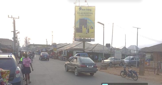 Unipole Billboard at Mission road by Emopae, Benin City, Edo State