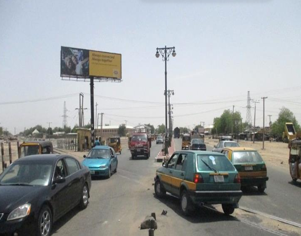 Unipole Billboard at Maiduguri -Kano road, Maiduguri, Borno State