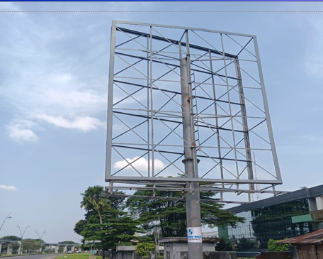 Unipole Billboard along PHC Township Azikiwe Road by Heritage Bank, Port Harcourt, Rivers State