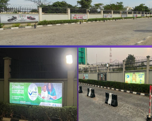 Lamp Pole Advertising at Silverbird Entertainment Centre Car Park CBD, Abuja, FCT