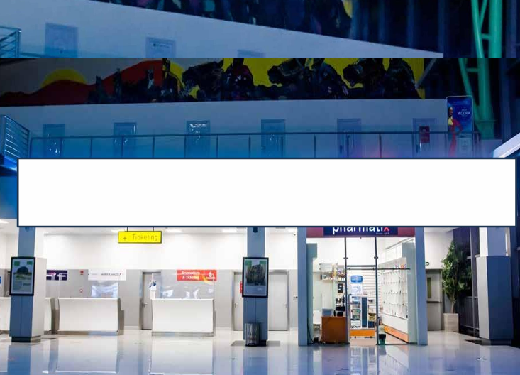 Lightbox Billboard at Departure Side Totems from Check-in to Immigration, Abuja, FCT