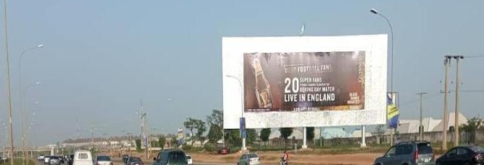 Mega Billboard along Airport Road by Alieta Interchange FTF Airport, Abuja, FCT
