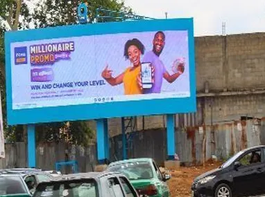 Convex LED Billboard along Herbert Macaulay Way by UBA Zone 4 FTT Wuse Market, Abuja, FCT