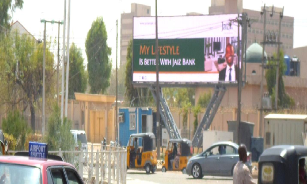 Digital LED Billboard along Katsina Road by Kano Airport Roundabout FTF Kano Airport, Kano, Kano State