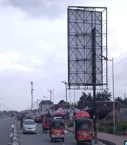 Static Billboard along Oron Road by Mbiabong Bus Stop, Uyo, Akwa Ibom State