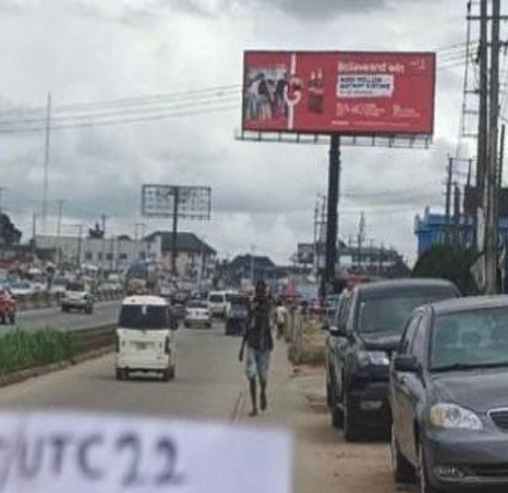 Unipole Billboard along Uselu Ugbowo Road by Uwasota Junction Board 1, Benin City, Edo State