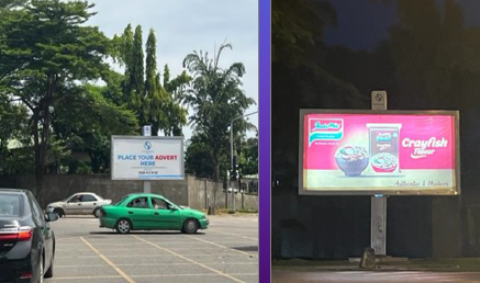 Static Lightbox Billboard at Aminu Kano Crescent and Kashim Ibrahim Way Cross Junction, Wuse 2, Abuja, FCT