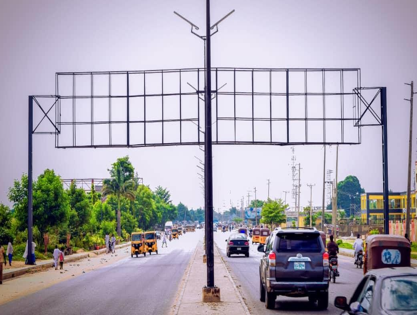 Gantry Billboard along Gwarzo Road Before FCE, Kano, Kano State