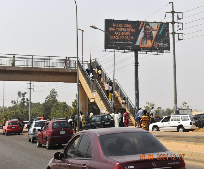 Unipole Billboard at Airport road Umaru Musa Yar’Adua way by Lugbe, Abuja, FCT