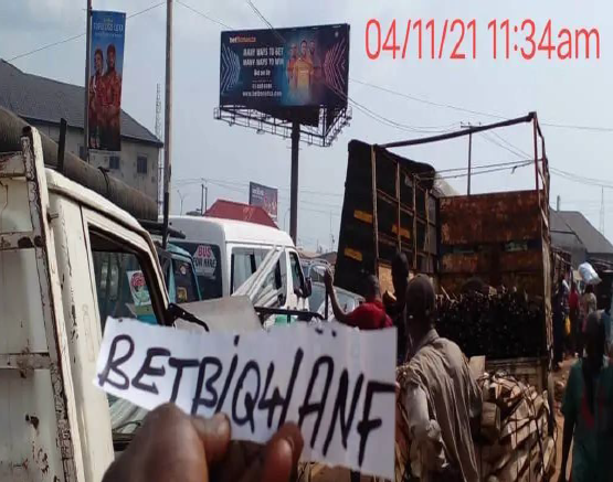 Unipole Billboard at Along Onitsha Iweka Road,By Boromi Roundabout, FTT Nkpor Market Anambra State