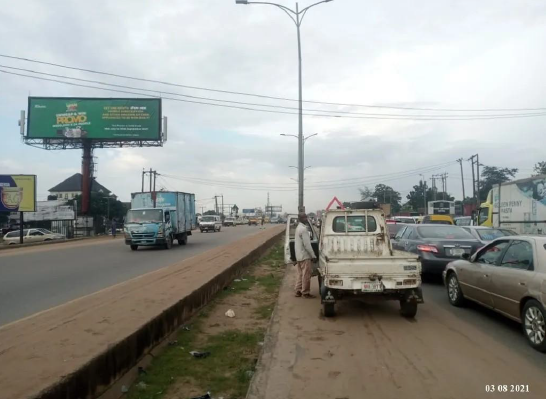 Unipole Billboard at Onitsha Enugu Expressway Opp Army Gate FTF Upper Iweka, Anambra State, Anambra State