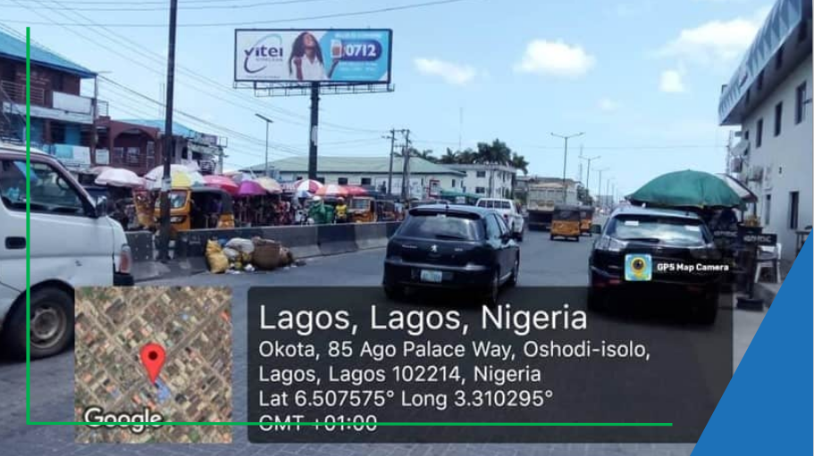 Billboard at Ago Palace Way by D’Place , Festac, Lagos