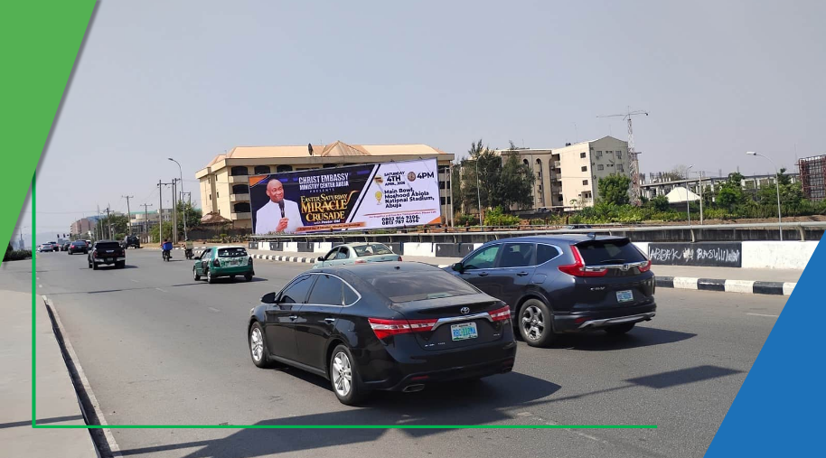 Billboard at Ahmadu Bello Way, by Akwa Ibom House, Federal Secretariat, Abuja