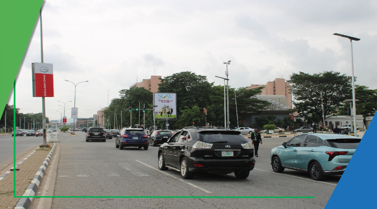 Billboard at Ahmadu Bello Way by Eagle Square Ministry of Foreign Affairs, Abuja
