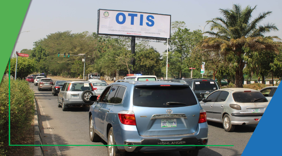 Billboard at Ahmadu Bello Way, by FCDA, FTT Federal Secretariat, Abuja
