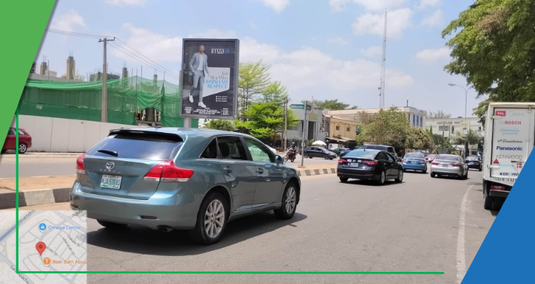 Billboard at Aminu Kano Way by Mama Kas, Wuse II, Abuja