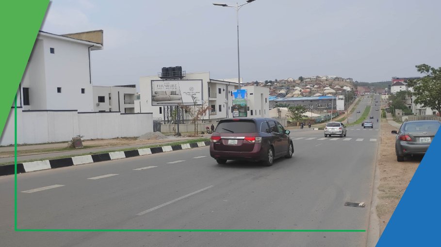 Billboard at Bala Mohammed Way by Guzape Mall NNPC B Face, Abuja