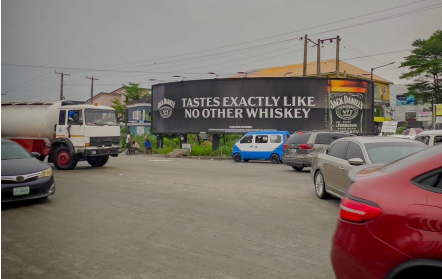 Billboard at Emma Abimbola Junction along Freedom Way, Lekki Phase 1, Lagos