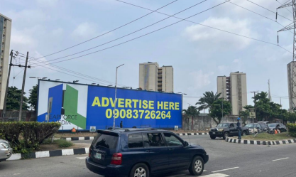 Billboard at Eric Moore Road opposite Itolo Street, Surulere, Lagos