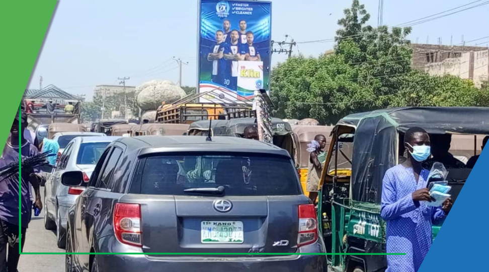 Billboard at Hadejia Road opposite Bennie International School, Kano
