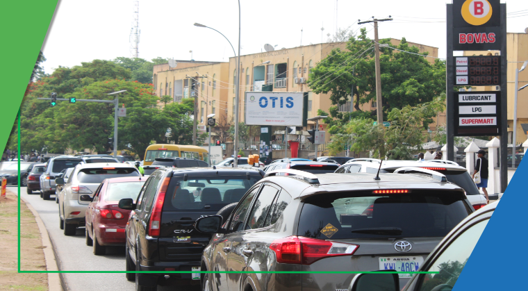 Billboard at Herbert Macaulay Way by Sky Memorial, Abuja