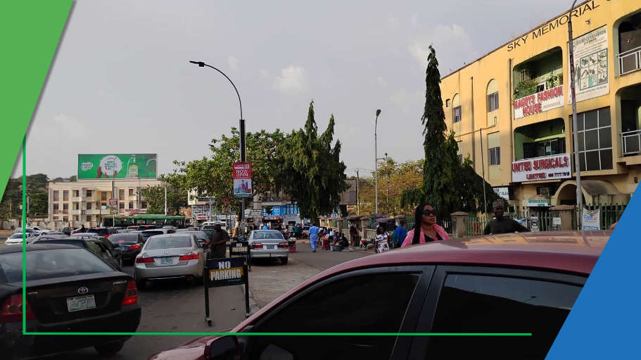 Billboard at Herbert Macaulay Way, opposite Sky Memorial, Wuse Zone 6, Abuja