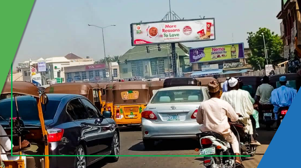 Billboard at Ibrahim Taiwo Road by Civic Centre Junction, Isyaku Rabiu, Kano - Board 1