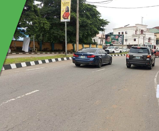 Billboard at Ladoke Akintola Boulevard by Garki Market, Abuja -
