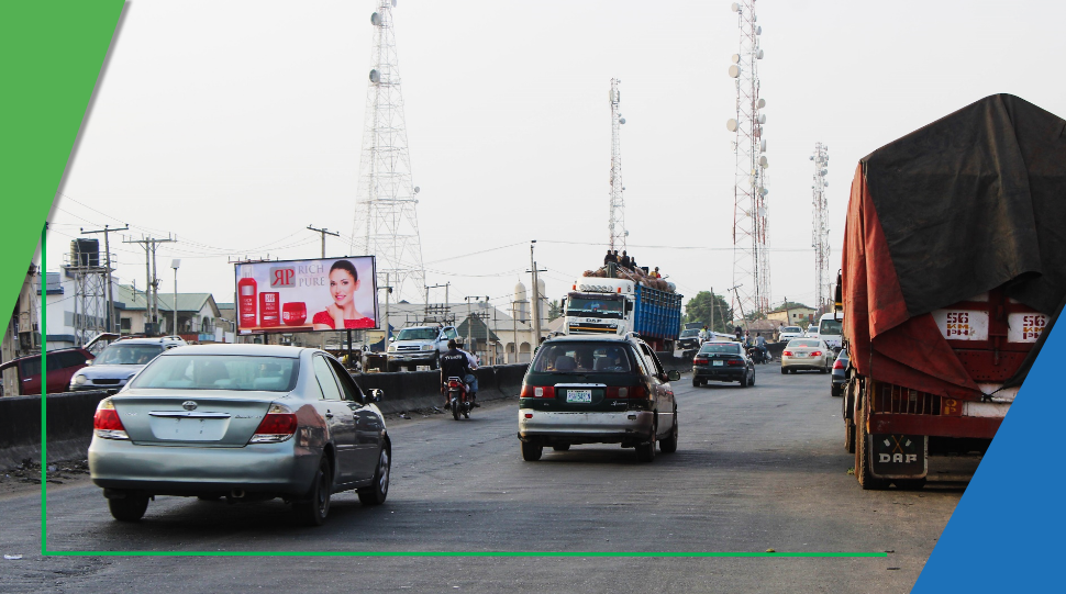 Billboard at Lokoja-Kaduna Road by NNPC Filling Station, Abuja